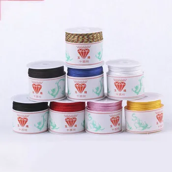 

45m/roll Nylon Cords 0.8mm Kumihimo Thread For DIY Jewerly Making Accessory Tassel Line Braided Rope Beading Bracelet Supplier
