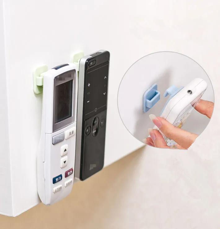 

1PCS Hook For Remote Control Sticky Hook Set TV Air Conditioner Remote Control Key Practical Wall Storage Holder Strong Hanger