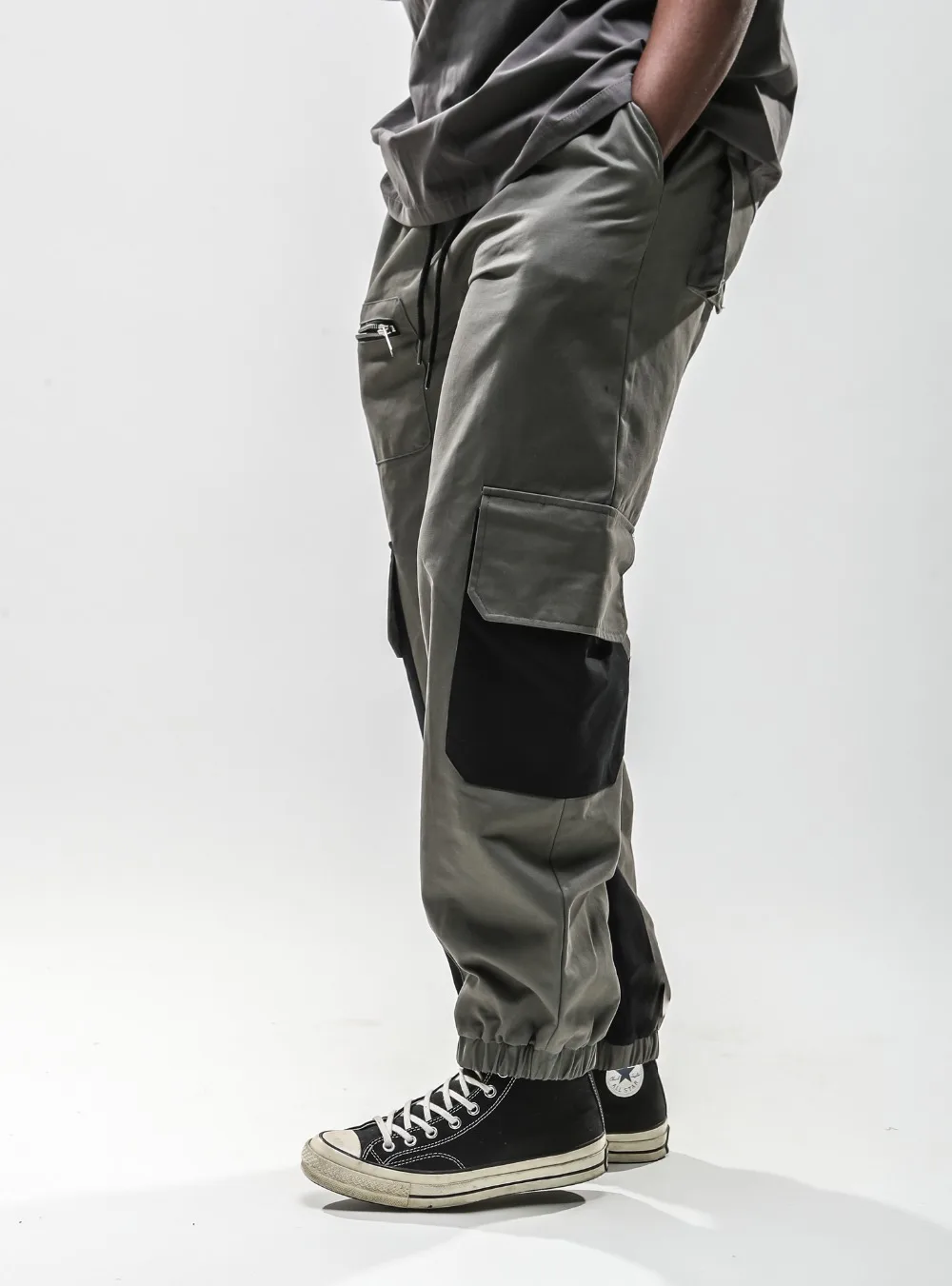 VFIVEUNFOUR 2019 New Arrivals Color Block Patchwork Hip Hop Pockets Pants Streetwear Mens Joggers Trousers Casual Harajuku Pants