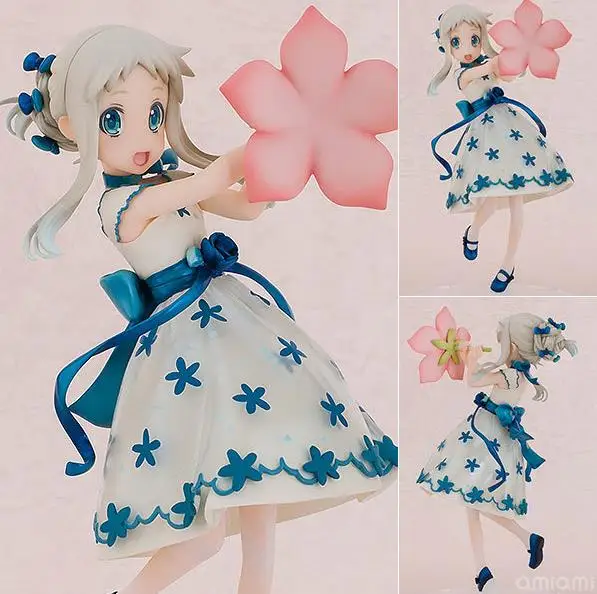 

Anime Anohana: The Flower We Saw That Day Honma Meiko Chidhood ver. Action Figure PVC Model Collection Toy Doll With Gift 18cm