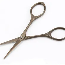 4 ''остроконечные рукодельные поделки стрижка кончик крестиком Бытовая ткань с отделкой ретро старинные антикварные тонкие Швейные портновские ножницы