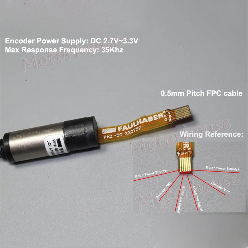 Faulhaber мини 8 мм DC Бессердечный Серводвигатель PA2-50 микро-энкодер мотор для робота микро управления