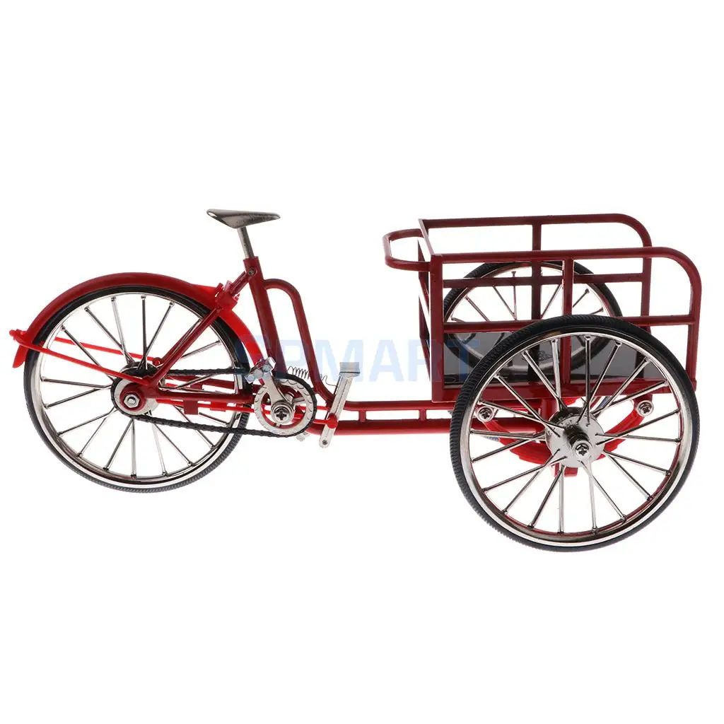 1:10 Scale Alloy Diecast Racing Tricycle Bike Model Vehicle Bicycle Cycling Toy Red