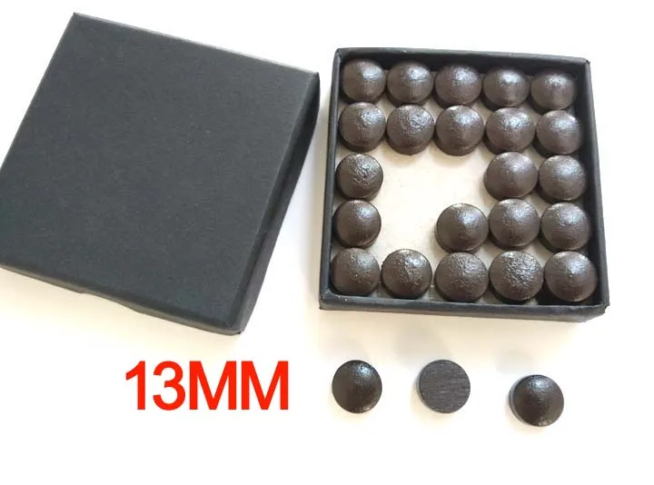 

Free shipping 8pcs/lot 13mm Water Buffalo leather Billiards Cue Tips for Jump-cue Coffee 14mm pool cue tips Billiard supplies