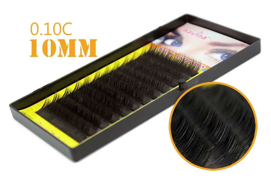 NAVINA 1Case 3D Natural Individual Mink Eyelashes Professional Extension Soft Silk Eyelash Makeup Fake False Eye Lashes 0.10c