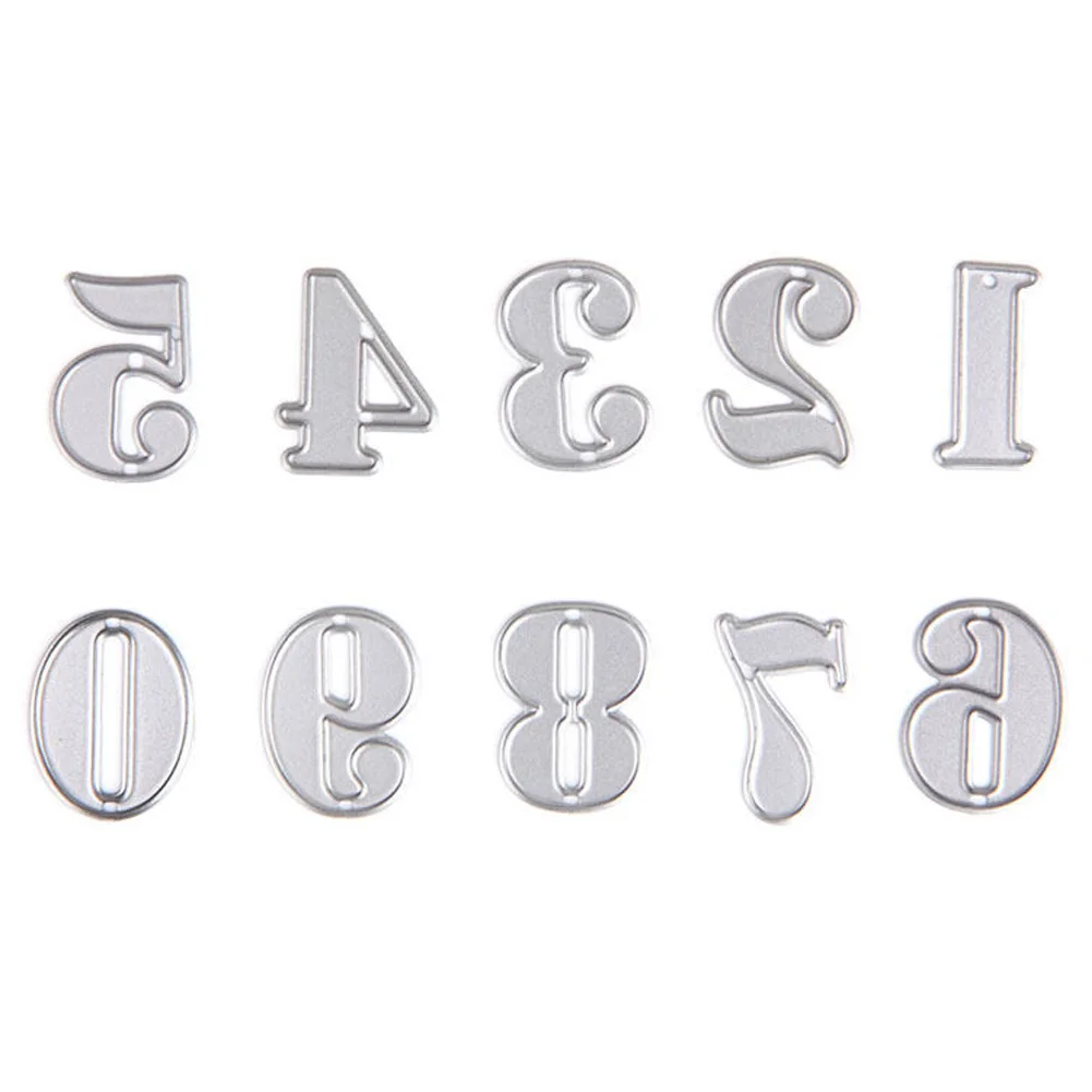 

New Cross Border Explosion Scrapbook DIY Carbon Steel Knife Mold Children's Puzzle Embossing Die Cutting Knife Number Gift