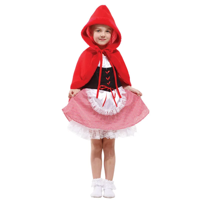 

Tower Girls Little Red Riding Hood Fariy Story Cosplay Fancy Dress Halloween Carnival Party Costume Anime Cosplay Costumes Girls