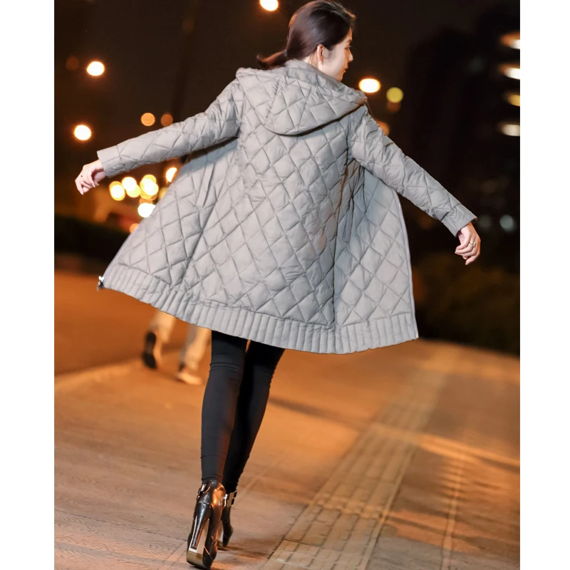 

Winter Jacket Female Parka Coat Long hoodie Down Cotton Jacket Plus Size 3XL Long Hooded thick Parkas autumn Coat Jacket Women