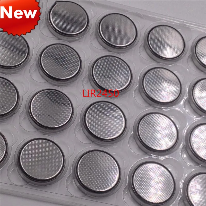 

3.6V LIR2450 2450 Rechargeable Button Battery Button Battery Replaces CR2450