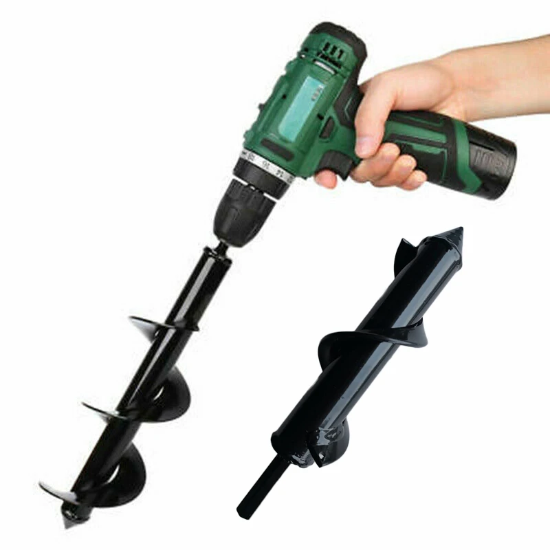 

Digging DIY Drill Bit Replacement Electric Cordless Garden Planting Auger Spiral Manganese Steel