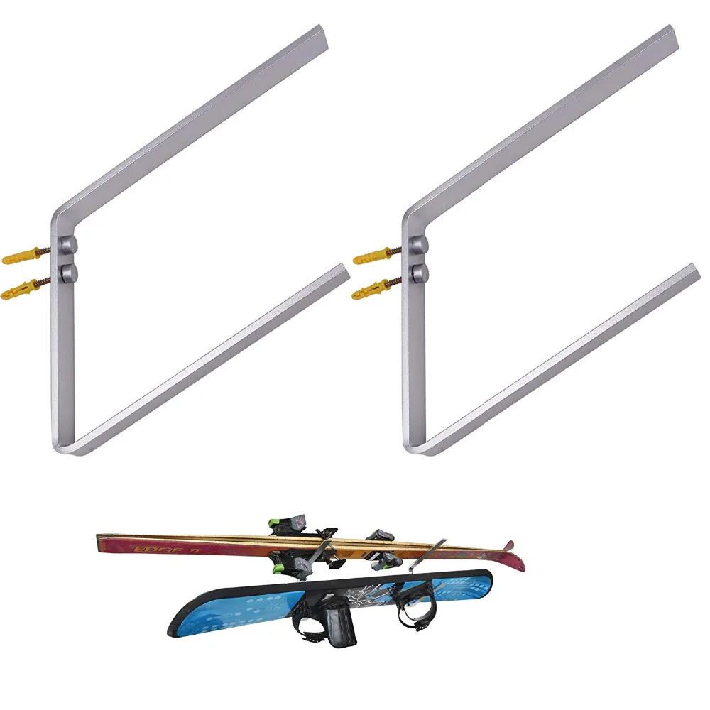 

Two - Layers Snowboard Ski Wall Storage Rack Garage Wall Mount Holder Hanger