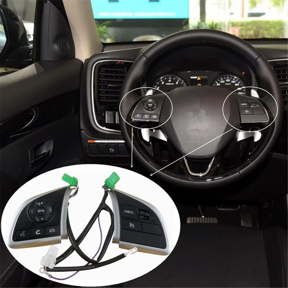

For Mitsubishi Outlander 2016 2017 2018 Xpander Cruise Control Switch Steering Wheel Control Switch Button Audio Volume Switch