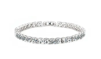 

AAA+ Round 0.5 carat Cubic Zirconia Tennis Bracelet for woman