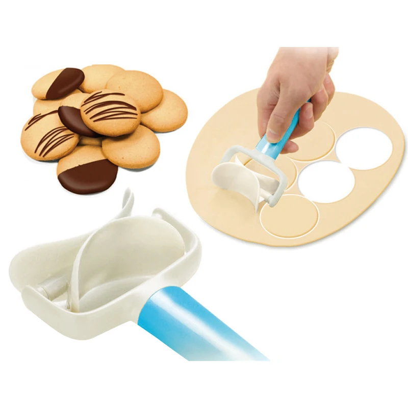 

DIY Fondant Strip Ribbon Cutter Tool Cake Rolling Pin Embosser Mold Mould For Biscuits QJS Shop