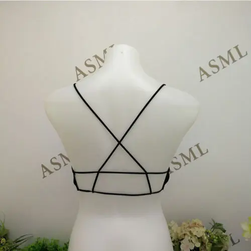 Летний Для женщин Мини Bralette вырез Блузка Растениеводство Топ Топы Бюстгальтеры бюстье черный, белый цвет трубы Топы
