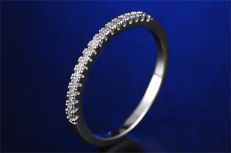 MOROW Fashion Classic AAA Zircon Finger Rings Dainty Plated White Gold Simple Metal Ring for Women Jewelry Christmas Gift Hot (2)