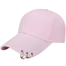 Повседневная однотонная Регулируемая бейсбольная бейсболка с колпаком для мужчин бейсболки женские мужские белая бейсбольная Кепка шляпа с кольцами унисекс