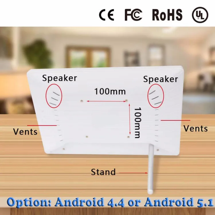 Android 4.4/5.1 сенсорный экран белый или черный 10.1 дюймов IPS android touch Реклама все в одном ПК