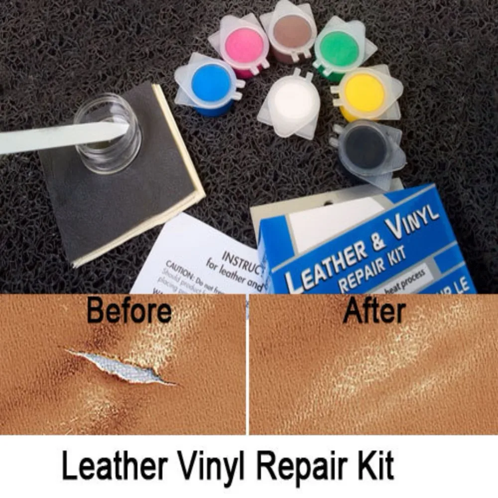  Auto Car Seat Sofa Coats Holes Scratch Cracks Rips No Heat Liquid Leather Vinyl Repair Kit Repair T