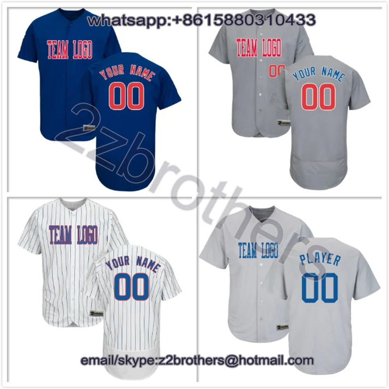 

OEM Custom Baseball Jersey Full Button DIY College Your College Team Shirts Stitch Sewn Logo Name Number Chicago Men Women Youth