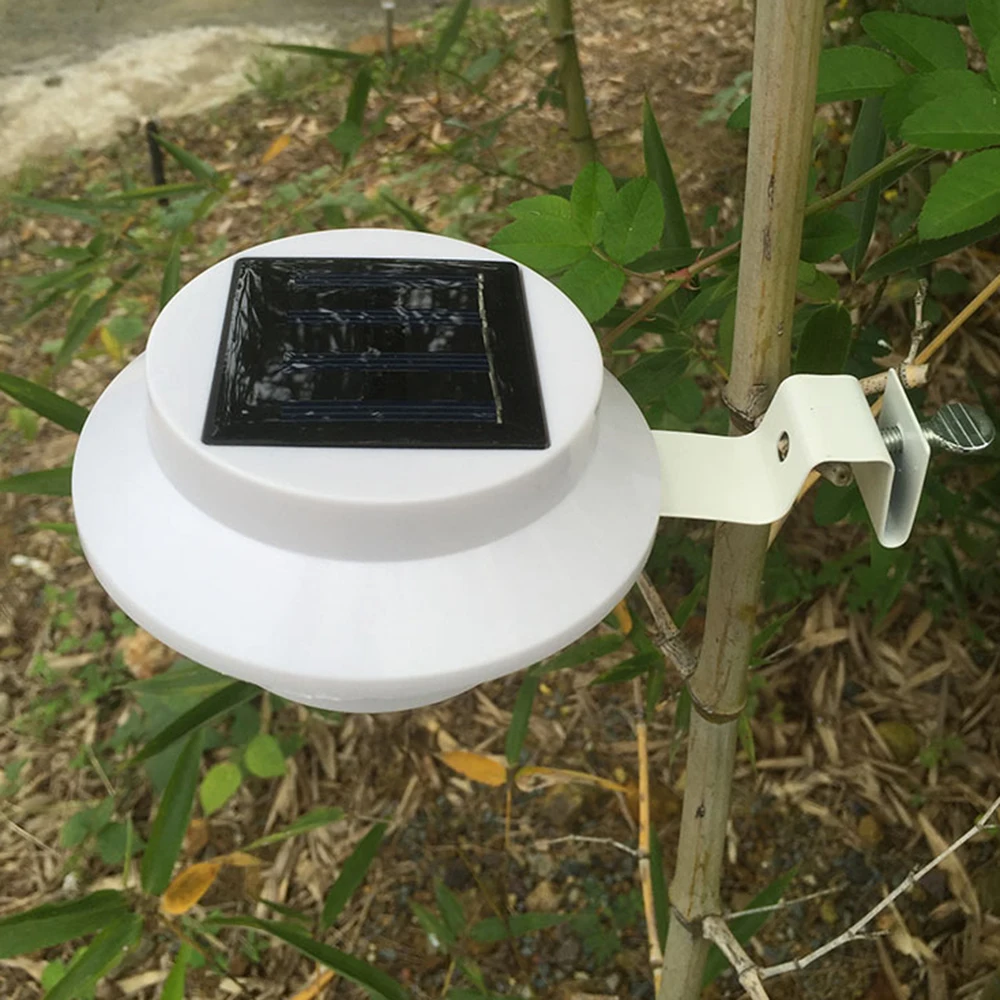 

3 LED Solar Light Waterproof Solar Lamp Outdoor Garden Solar LED Light Sunlight Automatic Sensor Light Gutter Roof Wall Lamp