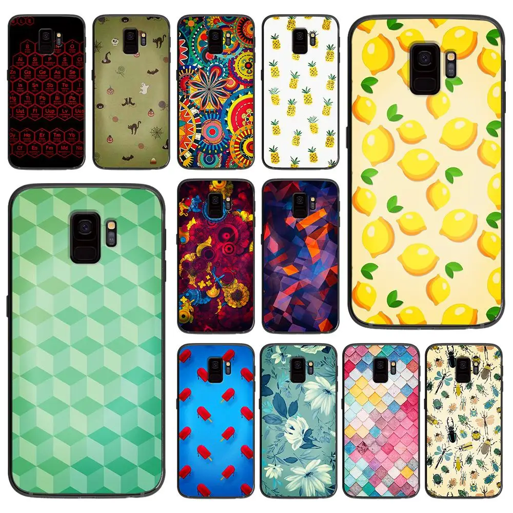 Pattern fruit combination for Samsung Galaxy A5 A6 A7 A8 A9 2017 Phone Cover Plus M10 M20 M30 silicone phone cases | Мобильные