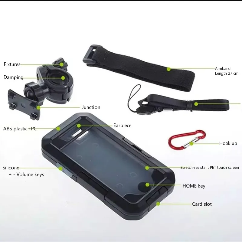 Motorcycle Bicycle Phone Holder Bag for Iphone X 8 7 6 Plus 5 Waterproof Case Mobile Support Bike Handlebar Holder Stand Bracket