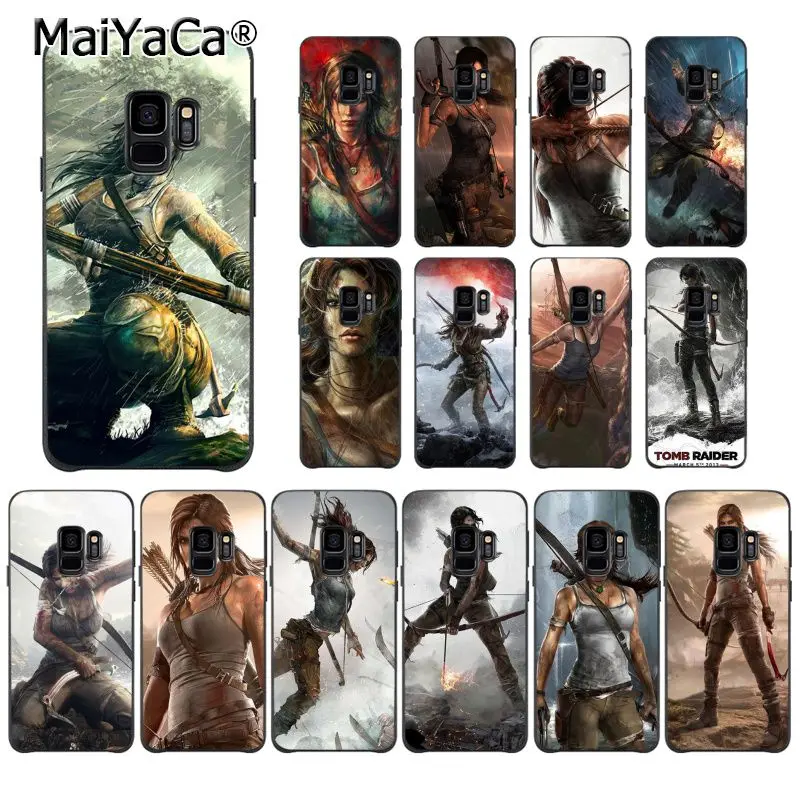 

MaiYaCa Lara Croft in Tomb Raider Design Phone Case for Samsung Galaxy S8 S7 edge S6 edge plus S5 S9 Pluscase