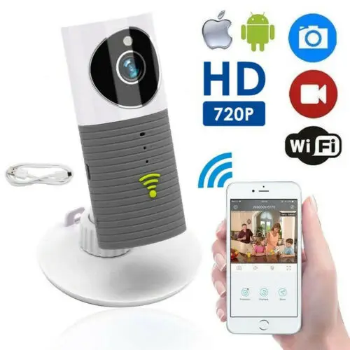 

HD 720P Clever Dog Cleverdog Home Security WiFi CCTV IP Camera Baby Monitor Grey