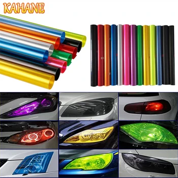 

KAHANE 100*30cm Car Light Sticker Headlight Tail Light Tint Vinyl Film Sticker FOR Ford Focus Mondeo Fiesta Ranger Lexus Infinit