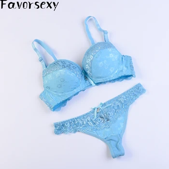 

Intimates New Arrival Romantic Hot Champagne Brand Lace Bra Sets Sexy Women Underwear Bra Panty Set Promotion Dropshipping