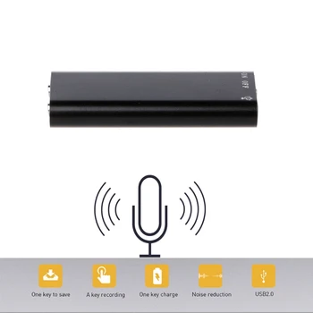 

OOTDTY 3-In-1 8GB Mini Digital Audio Voice Recorder MP3 Music Player USB 3.5mm Stereo Flash Drive for MP3/WMA/WAV