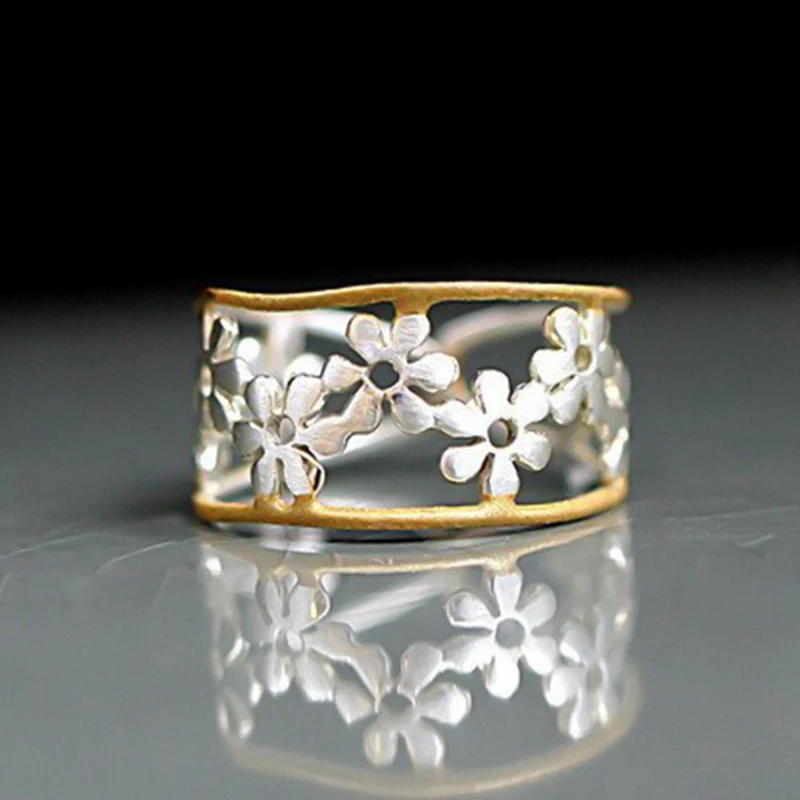 

Sunflower Chrysanthemum Opening Adjustable Ring Exquisite Cute Daisy Wreath Female Ornament