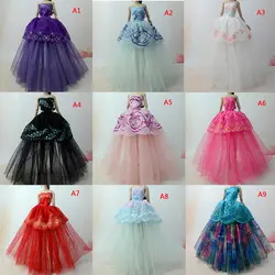 Для девочек кукла один шт принцесса свадебное платье Благородные вечерние платья для куклы модный дизайн наряд лучший рождественский