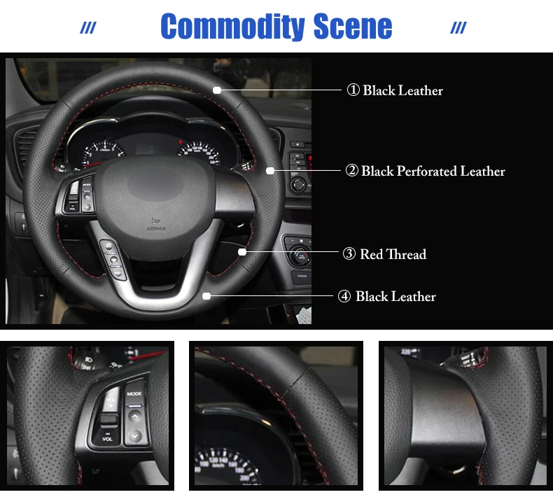 for Kia K5 2012 steering wheel cover