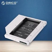 ORICO L127SS CD-ROM Space SATA to SATA 2 Hard Disk Drive 2.5 Internal HDD Caddy Enclosure for Laptops-Silver