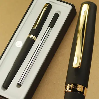 

Duke 209 Matte Black And Gold Barrel International Standard Roller Ball Pen Set