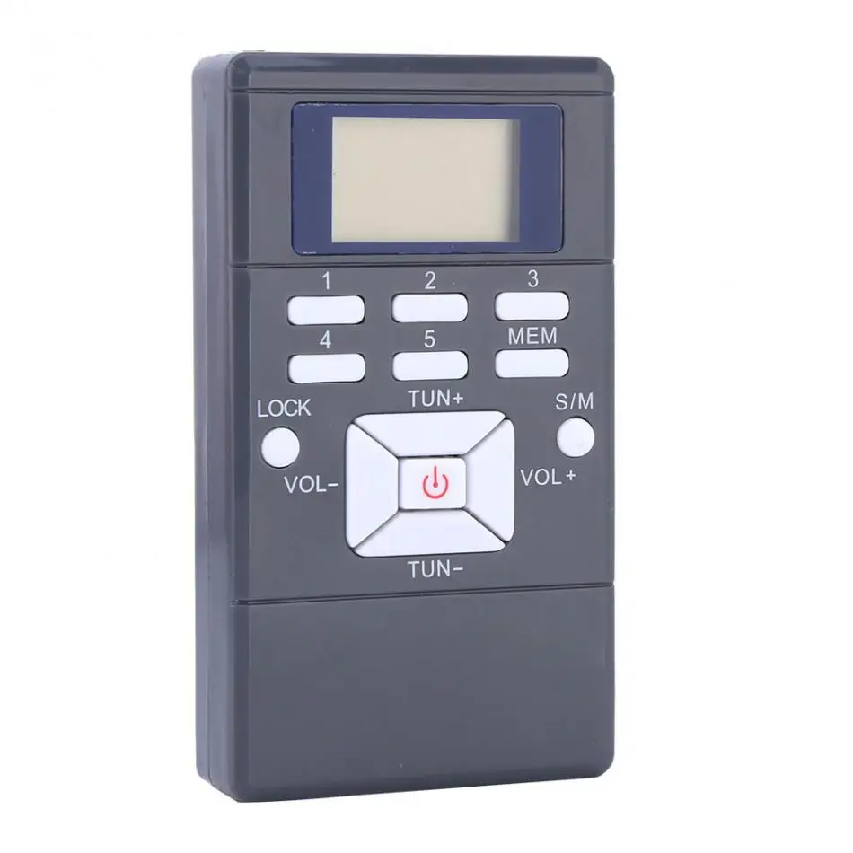 

Mini Frequency Modulation LCD FM Radio Digital Signal Processing Portable Wireless Receiver With Stereo Earphone Radio