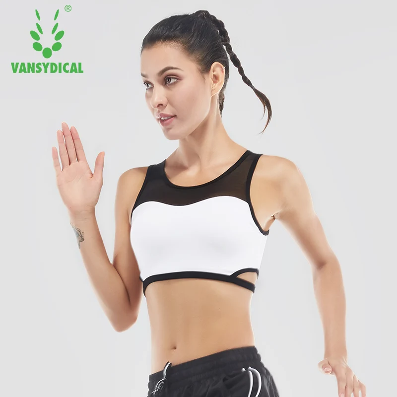 Vansydical Спортивное нижнее белье для женщин бег ударопрочный фитнес Йога сбор