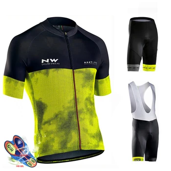 

Factory Direct Sales! 2019 Pro Team Nw Cycling Jersey Suit Bike Cycling Clothing Quick Dry Cycling Breathable Cycling Sportswear