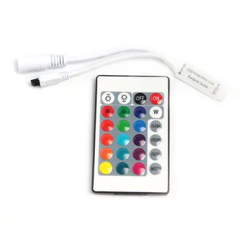 

12V LED Remote Controller RGB Mini 24Key 12 V IR Remote Wireless For 12 Volt LED Strip Light 2835 5050 Magic Home Lights Control