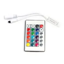 DC 12 V Dimmer LED RGB Mini 24Key Dimmer 12 V IR Remote wifi wireless voor licht 2835 5050 magic thuis ROOD BLAUW GROEN milight dimeer(China)