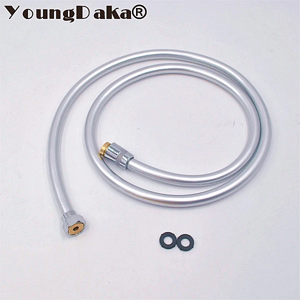 1.5 متر/2 متر/3 متر ارتفاع ضغط PVC الفضة دش واقية من الانفجار خرطوم مكافحة تويست PVC مرنة اليد دش رئيس 360 قطب خرطوم