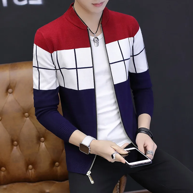 autumn of 2017 font b men s b font new zipper cardigan font b sweater b