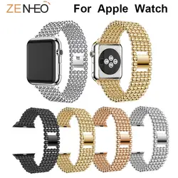 Новый браслет ремешок для Apple Watch серии группа 4/3/2/1 38 мм 42 мм 40 мм 44 мм бисером ремешок для Apple Watch браслет, браслеты для часов