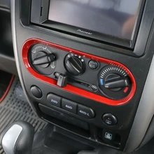 1 шт. автомобиль-Стайлинг ABS A/C центральное состояние воздуха Рамка для переключателей Регулировка панели крышка наклейка Накладка для Suzuki Jimny 2007- украшения