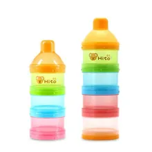 HITO Baby Food Storage Portable Milk Box Snack container Portable Infant Baby Milk Powder Storage Boxes Dispenser Case Container