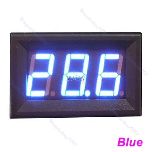 

2017 LED Voltage Panel Meter 3Bit Digital Display Voltmeter 1pc New Mini DC0-100V DC MAY09_25