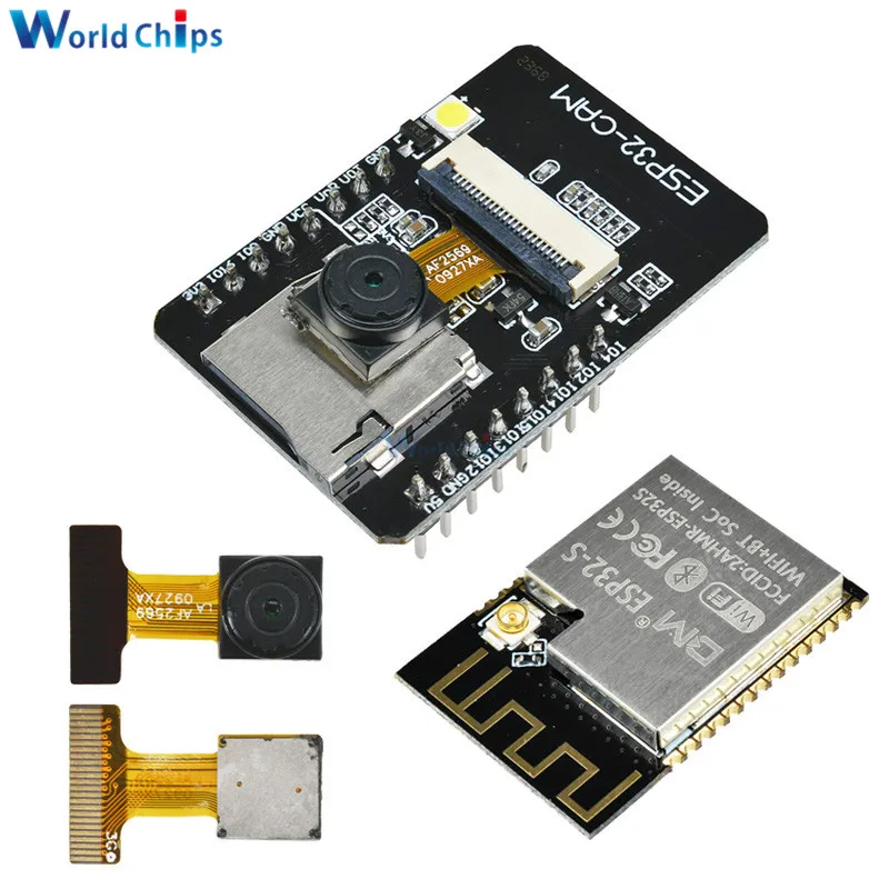 ESP32-CAM ESP32-S wifi Bluetooth ES8266 ESP32S OV2640 2MP беспроводной модуль камеры с IPEX Разъем двухъядерный процессор микроконтроллер для Arduino