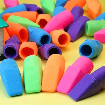 

Pencil Top Eraser Caps Arrowhead Assorted Colors in Bulk Pack of 150